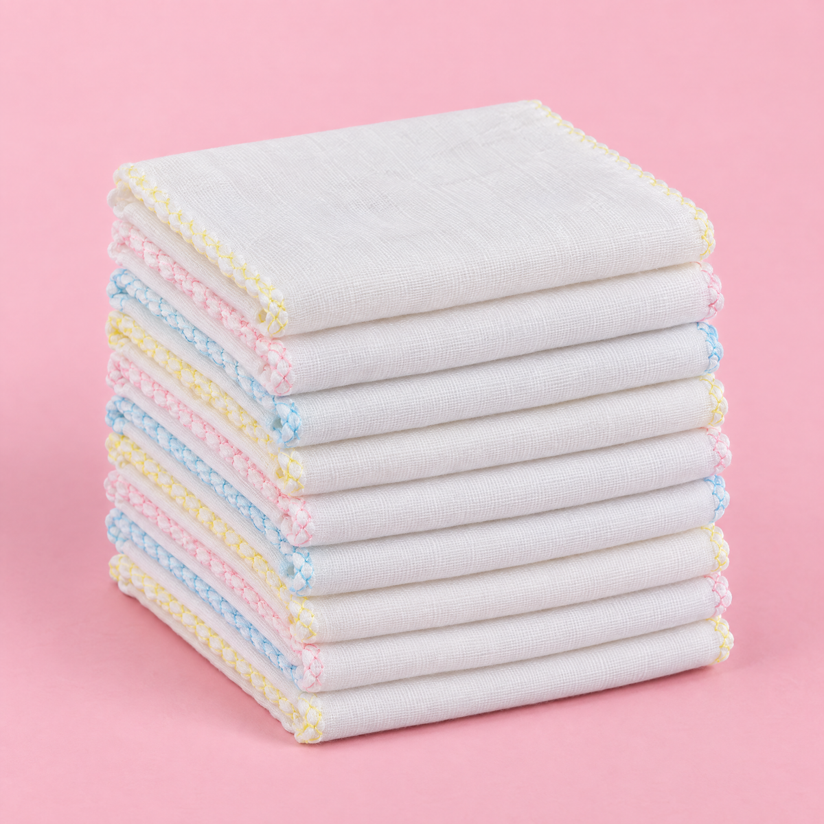 10 x muslin cloths